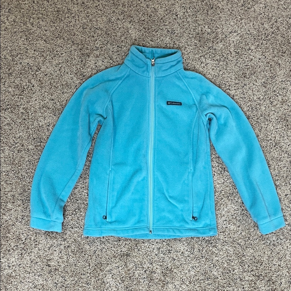 Columbia Turquoise Fleece Jacket